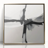 Contemporary Abstract Canvas – Minimal Cross Expression