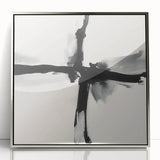Contemporary Abstract Canvas – Minimal Cross Expression