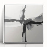 Contemporary Abstract Canvas – Minimal Cross Expression
