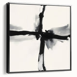 Contemporary Abstract Canvas – Minimal Cross Expression