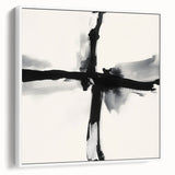 Contemporary Abstract Canvas – Minimal Cross Expression