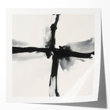 Contemporary Abstract Canvas – Minimal Cross Expression