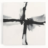 Contemporary Abstract Canvas – Minimal Cross Expression