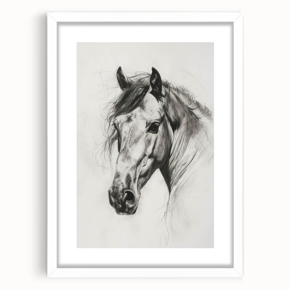Framed animal art print showcasing a detailed illustration of various wildlife, set against a white mat, perfect for enhancing home decor with a nature theme.
