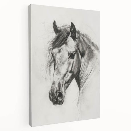 Stretched canvas artwork showcasing a vibrant animal design with vivid colors, displayed in a side view to highlight its textured surface and premium quality. Ideal for home decor or animal art enthusiasts.