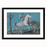 Expressionist Horses Art | Majerník Study of a Horse Painting