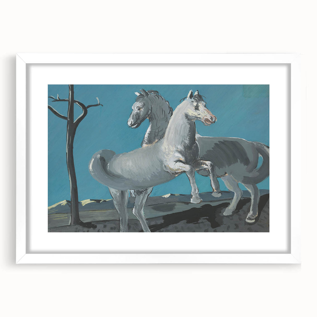 Expressionist Horses Art | Majerník Study of a Horse Painting