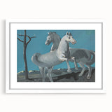 Expressionist Horses Art | Majerník Study of a Horse Painting