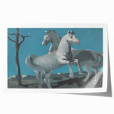 Expressionist Horses Art | Majerník Study of a Horse Painting