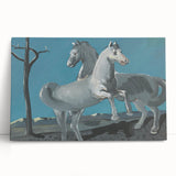 Expressionist Horses Art | Majerník Study of a Horse Painting