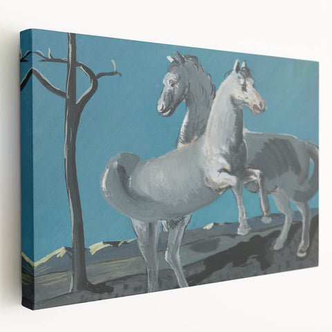 Expressionist Horses Art | Majerník Study of a Horse Painting