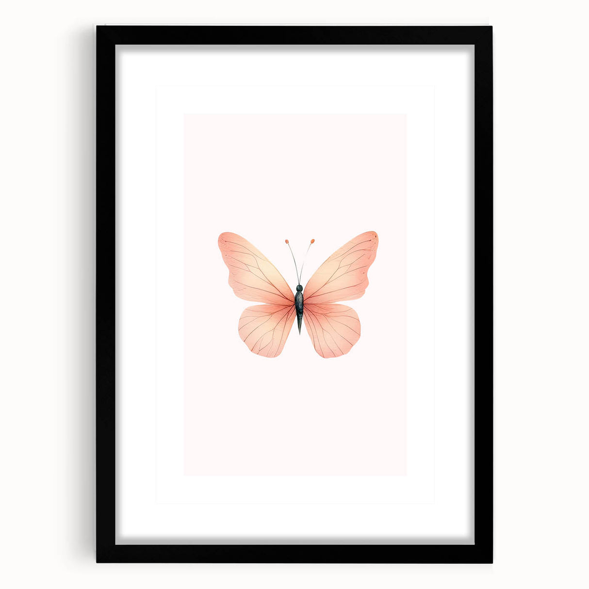 Soft Pastel Butterfly Print - Children's Wall Decor