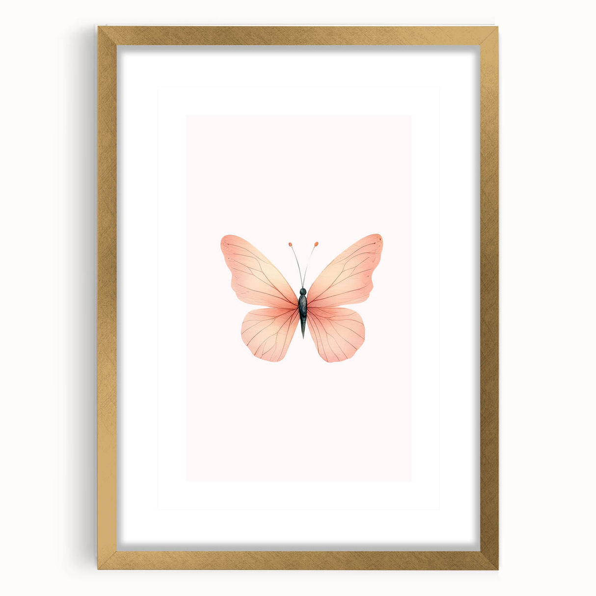 Soft Pastel Butterfly Print - Children's Wall Decor