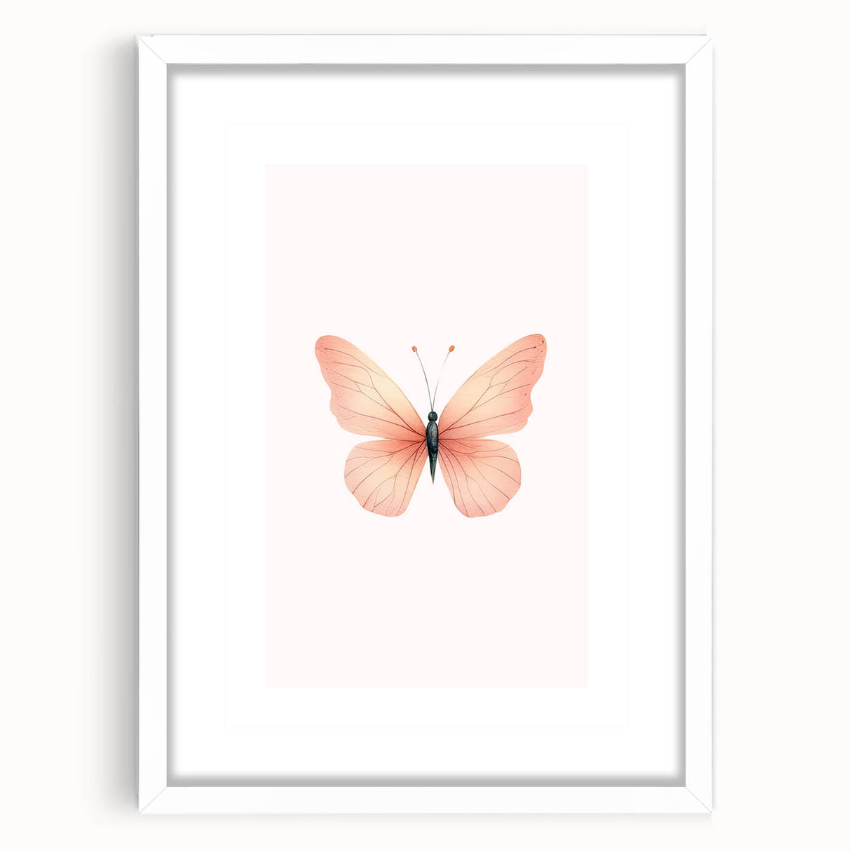 Soft Pastel Butterfly Print - Children's Wall Decor
