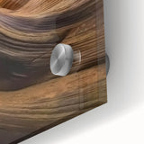 Close-up of a vibrant acrylic landscape artwork showcasing intricate canyons, emphasizing rich colors and textures, ideal for modern home decor.