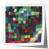 Modern Wall Art - Vibrant Abstract Grid - Colorful May Picture Print
