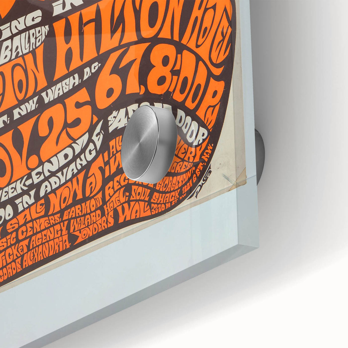 The Doors 1968 Washington Hilton Concert Poster - Vintage Music Art