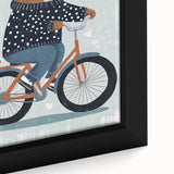Children's Room Decor - Bear on Bicycle Playroom Wall Art