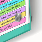 Numbers and Shapes Wall Art - Rounding Rules Math Poster