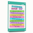 Numbers and Shapes Wall Art - Rounding Rules Math Poster