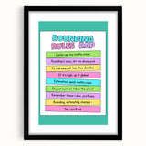 Numbers and Shapes Wall Art - Rounding Rules Math Poster