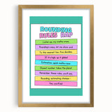 Numbers and Shapes Wall Art - Rounding Rules Math Poster