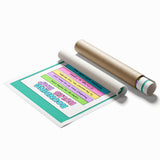 Numbers and Shapes Wall Art - Rounding Rules Math Poster