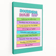 Numbers and Shapes Wall Art - Rounding Rules Math Poster