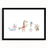 Whimsical Circus Nursery Wall Art - Kids Room Prints & Decor