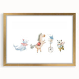 Whimsical Circus Nursery Wall Art - Kids Room Prints & Decor