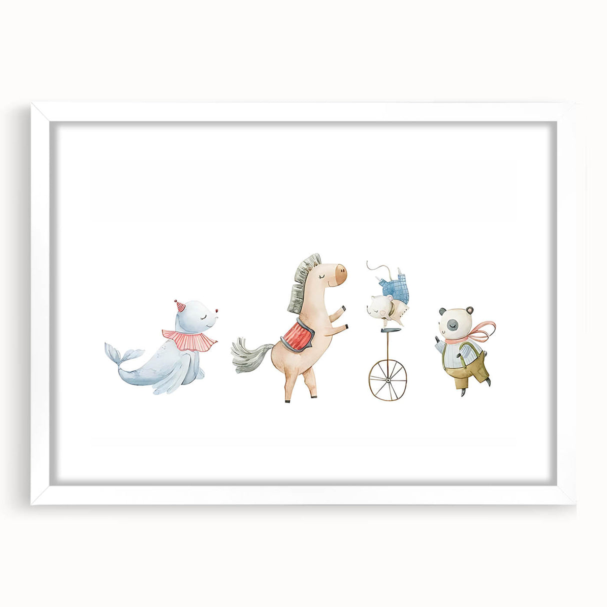 Whimsical Circus Nursery Wall Art - Kids Room Prints & Decor