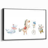 Whimsical Circus Nursery Wall Art - Kids Room Prints & Decor