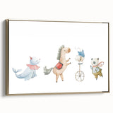 Whimsical Circus Nursery Wall Art - Kids Room Prints & Decor