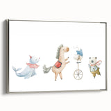 Whimsical Circus Nursery Wall Art - Kids Room Prints & Decor