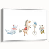 Whimsical Circus Nursery Wall Art - Kids Room Prints & Decor