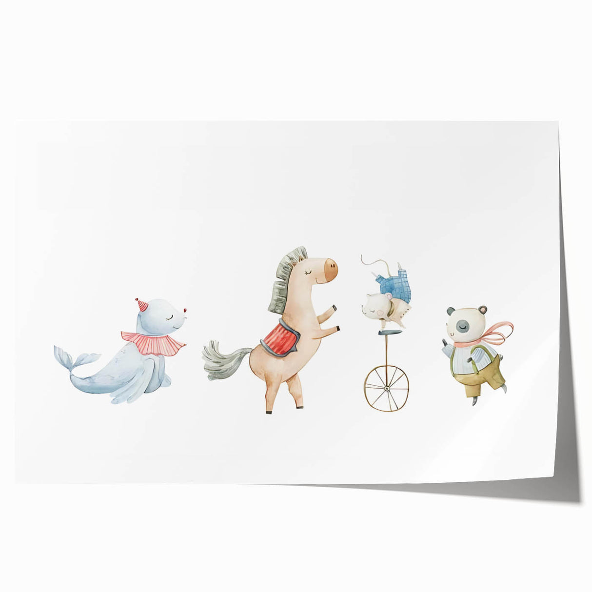 Whimsical Circus Nursery Wall Art - Kids Room Prints & Decor