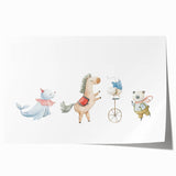 Whimsical Circus Nursery Wall Art - Kids Room Prints & Decor