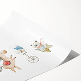 Whimsical Circus Nursery Wall Art - Kids Room Prints & Decor