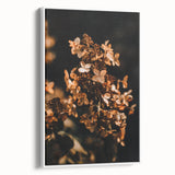 Vintage poster art depicting an autumn scene on extra large framed canvas, with vibrant fall colors.