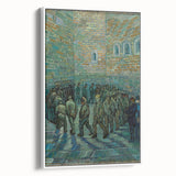 Vintage poster art of Van Gogh's painting in a white frame, featuring vibrant color palette, ideal for living room decor.