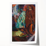 Modern Wall Art - Abstract Sketch After Delacroix in Vibrant Brushstrokes