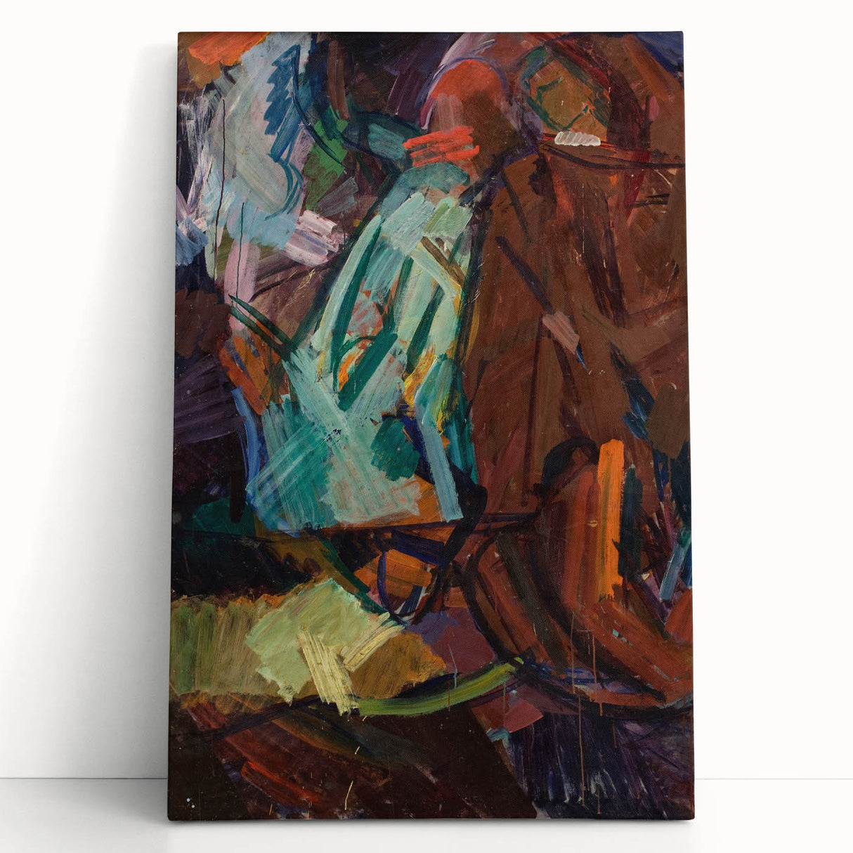 Modern Wall Art - Abstract Sketch After Delacroix in Vibrant Brushstrokes