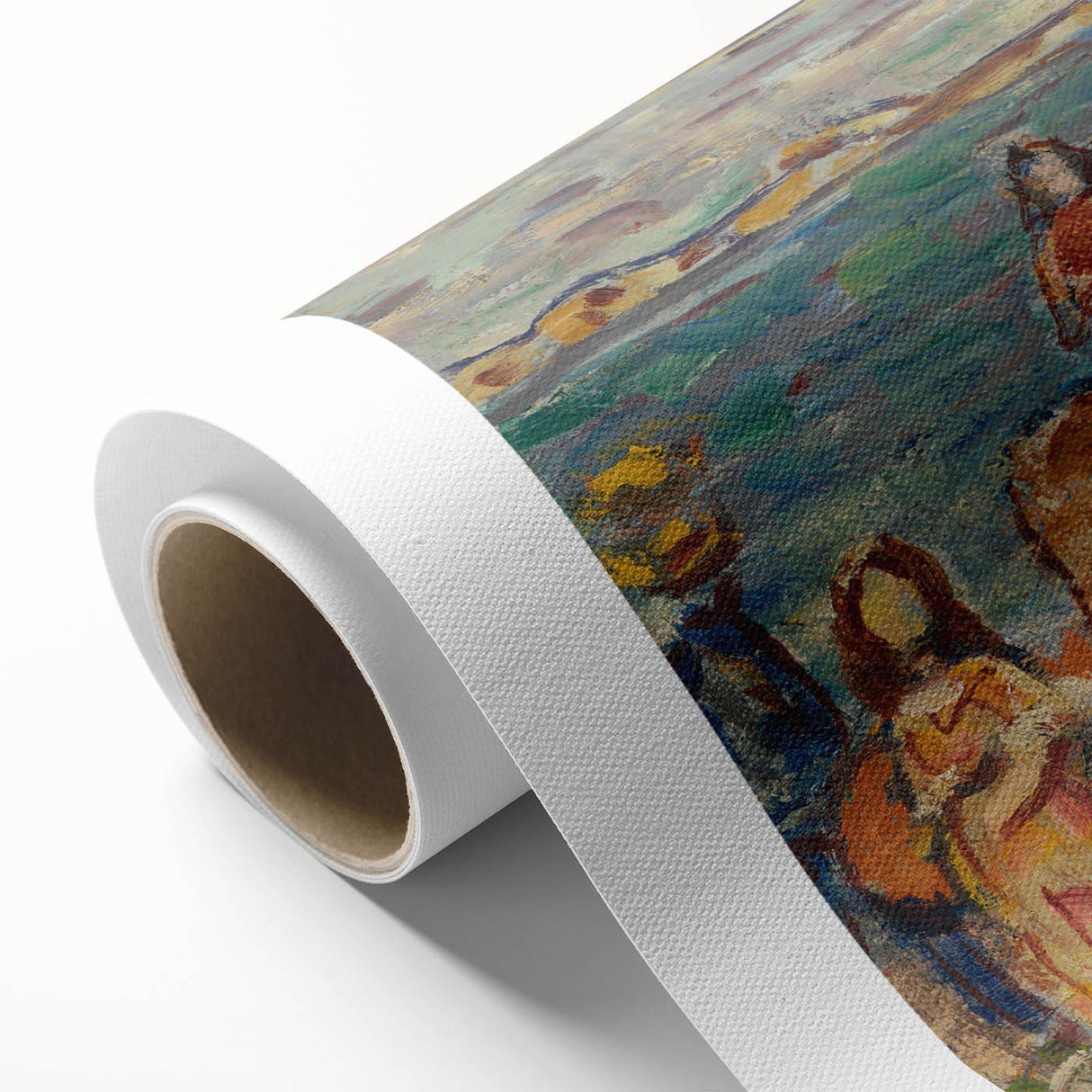 Modern Wall Art of Vibrant Beach Scene - Contemporary Coastal Design