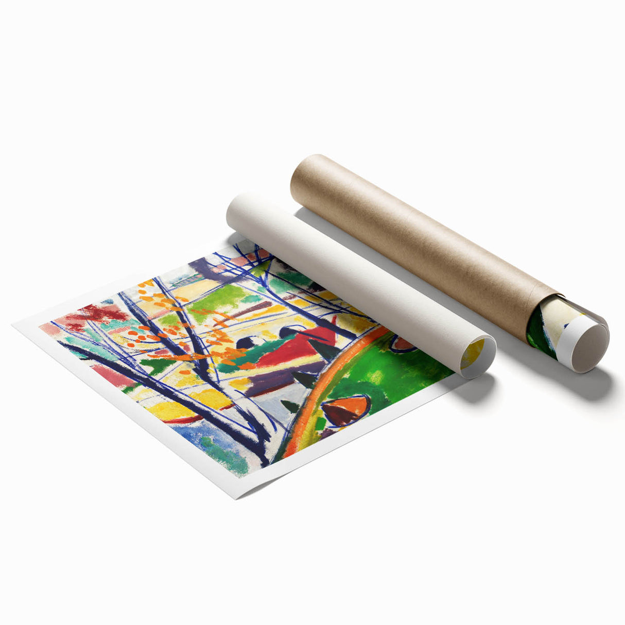 Modern Wall Art of Vibrant Abstract Landscape - Contemporary Design