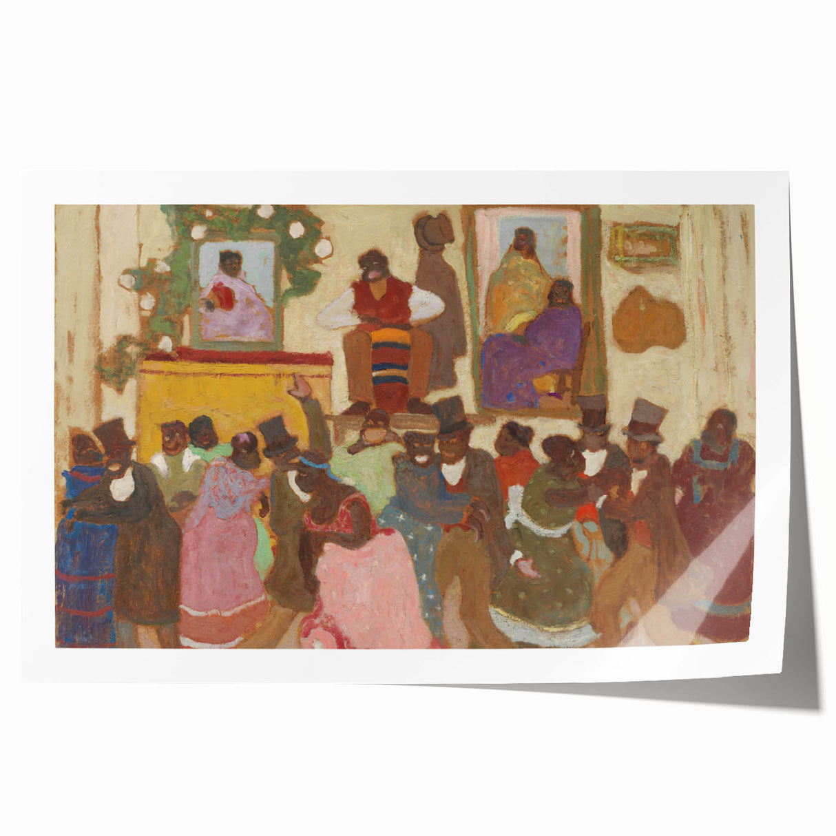 Modern Wall Art of Vibrant Dance Celebration - Abstract Contemporary Style
