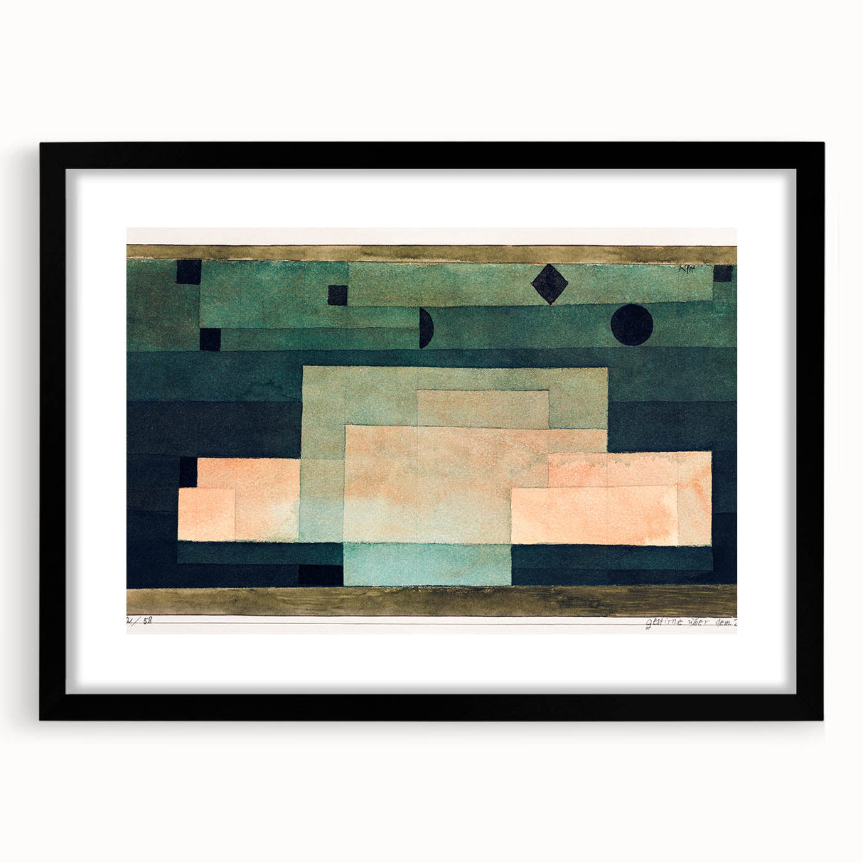 Modern Wall Art of Abstract Geometric Design - Contemporary Minimalism