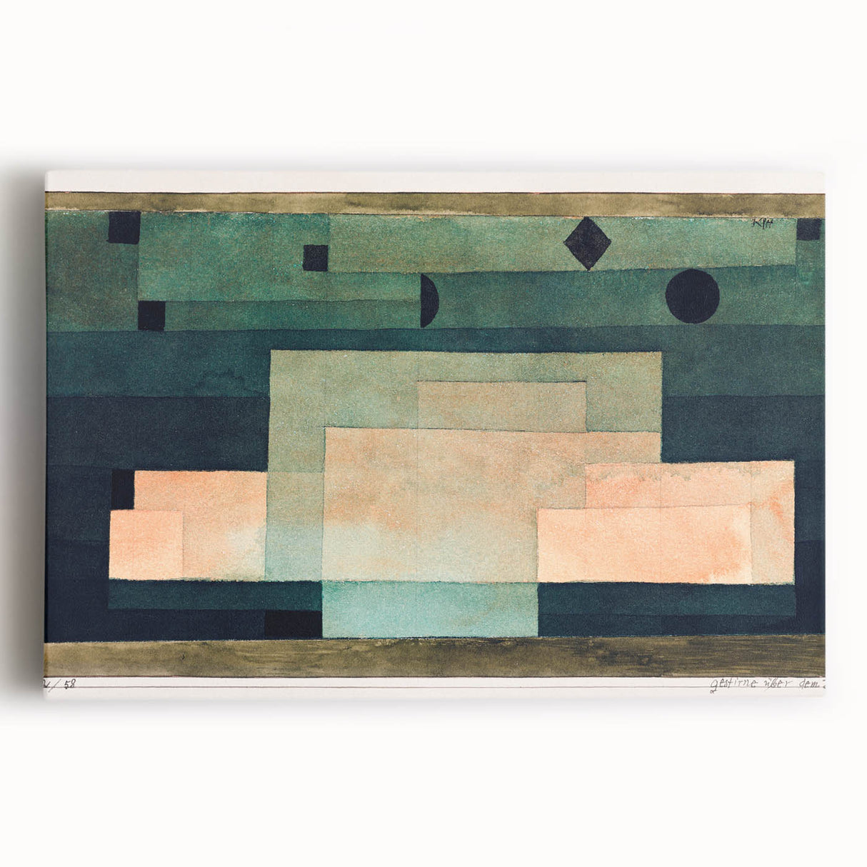 Modern Wall Art of Abstract Geometric Design - Contemporary Minimalism