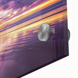 Close-up of a vibrant acrylic landscape artwork depicting dramatic cliffs under a clear blue sky, showcasing rich textures and colors ideal for modern home decor.