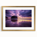 Gold-framed landscape artwork featuring majestic cliffs, elegantly matted for a refined presentation, ideal for enhancing home decor with natural beauty.