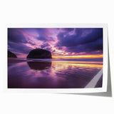 Vibrant rolled print showcasing a stunning landscape of colorful cliffs, ideal for home decor, beautifully packaged in a protective cardboard tube for easy transport.